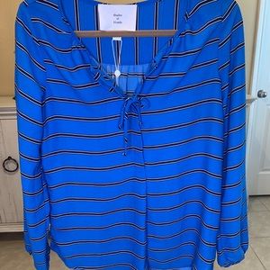 NWT Shades of Blonde Striped Blouse